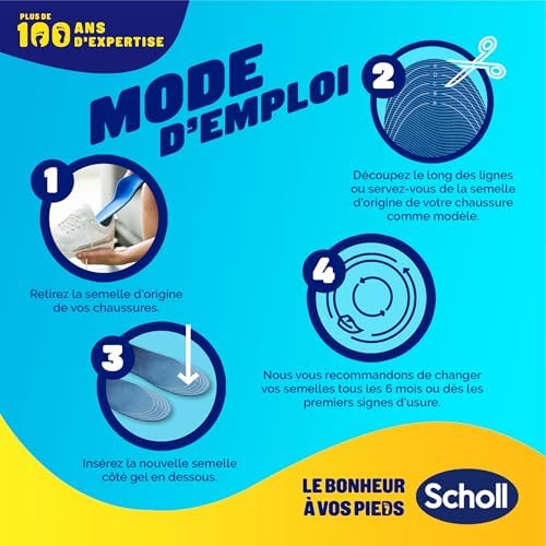 Vue 6 de Scholl Semelles Gelactiv Sport