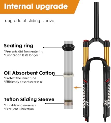 Vue 4 de Lanxuanr Fourche De Vtt
