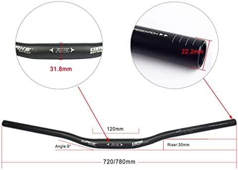 Vue 2 de Wake Guidon Vtt Aluminium