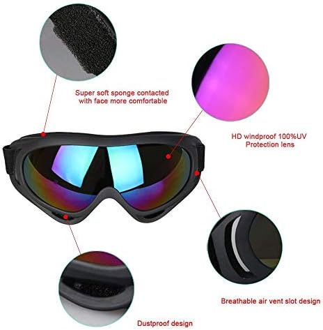 Vue 3 de Vicloon Lunettes De Ski