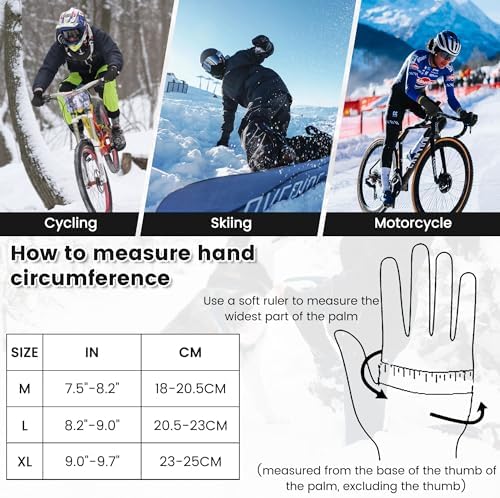 Vue 7 de Gants Dhiver Gants Tactiles