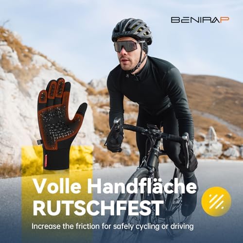 Vue 4 de Gants Chauds Pour Hommes