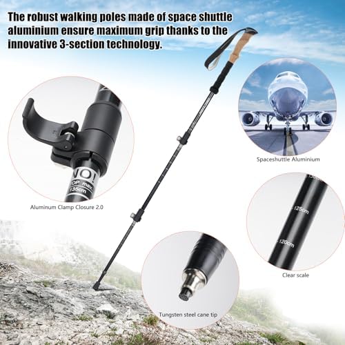 Vue 3 de Oumuik Batons De Randonnee