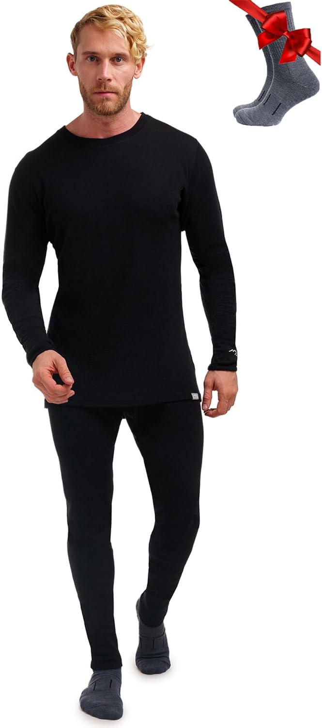 Sousvetement Merinos Homme Ensemble - Équipement sports extrêmes haute performance