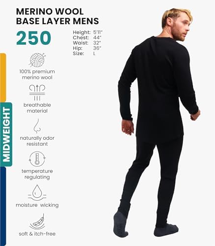Vue 2 de Sousvetement Merinos Homme Ensemble