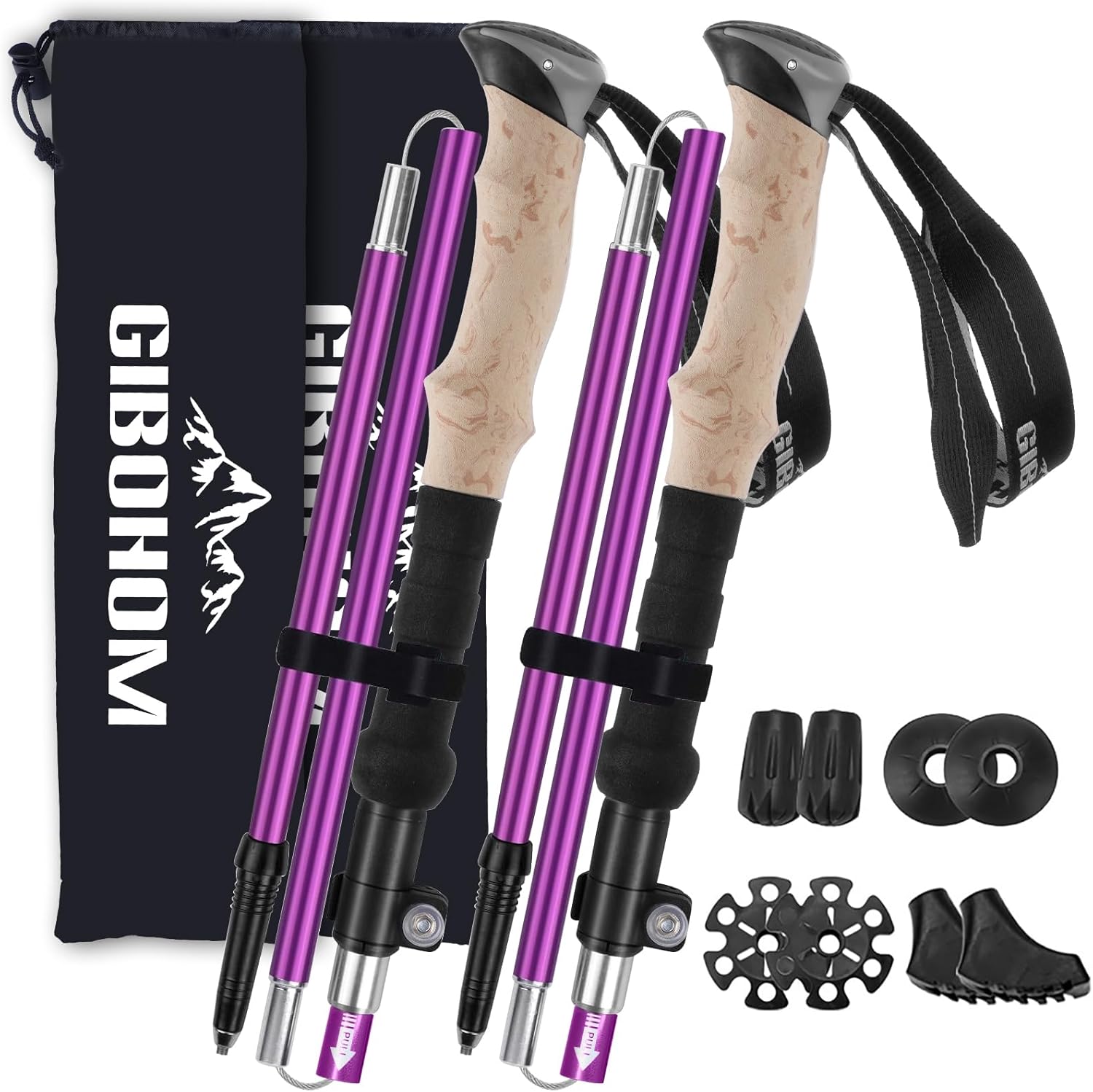 Gibohom Batons De Randonnee - Équipement sports extrêmes haute performance