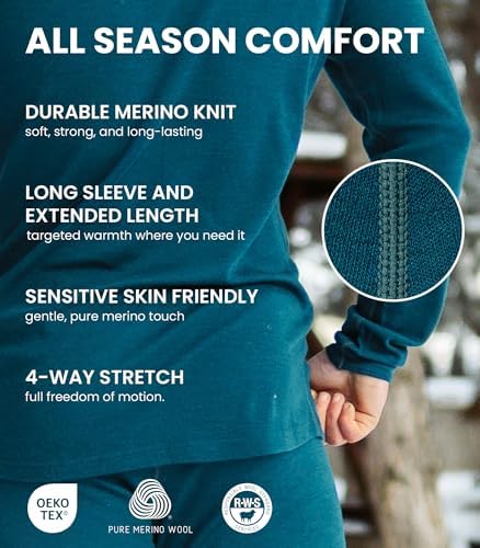 Vue 4 de Sousvetement Merinos Homme Ensemble