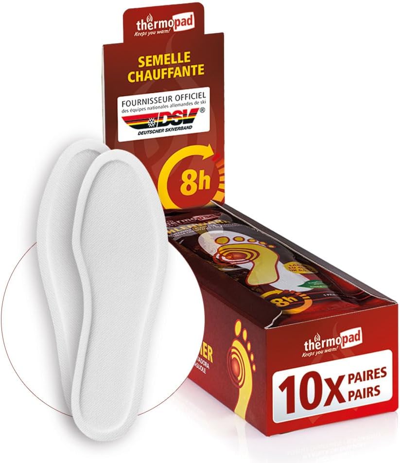 Thermopad Semelles Chauffantes - Équipement sports extrêmes haute performance