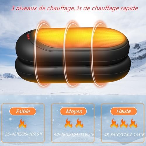 Vue 3 de Chaufferette Main Reutilisable Mah