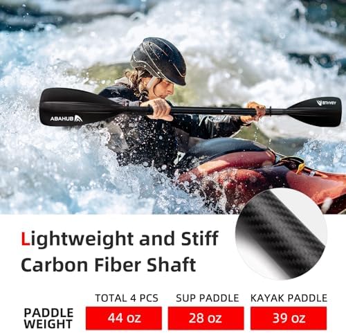 Vue 2 de Abahub Carbone Pagaie Paddle