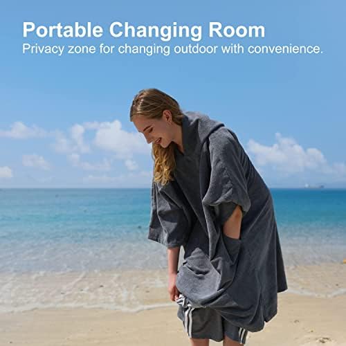 Vue 2 de Winthome Poncho Absorbant Chaud