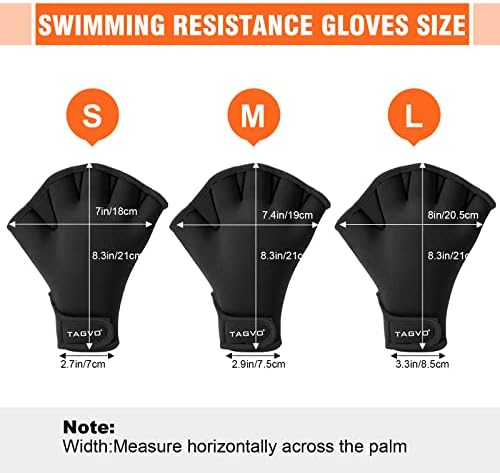 Vue 5 de Tagvo Gants De Natation