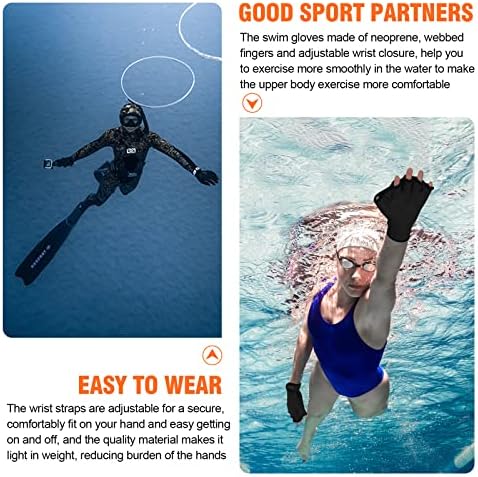 Vue 6 de Tagvo Gants De Natation