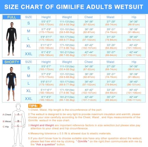 Vue 6 de Gimilife Combinaisons De Plongee