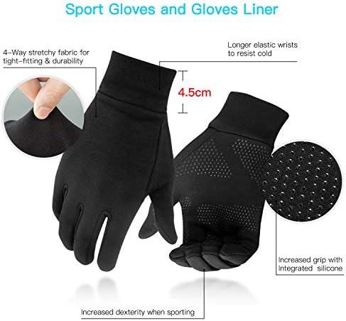 Vue 3 de Gants Doublure Chauffants Sous