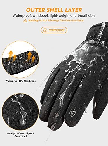 Vue 4 de Gants Hiver Homme Femme