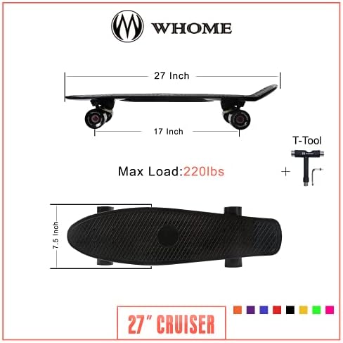 Vue 3 de Whome Skateboards Cruiser Skateboard