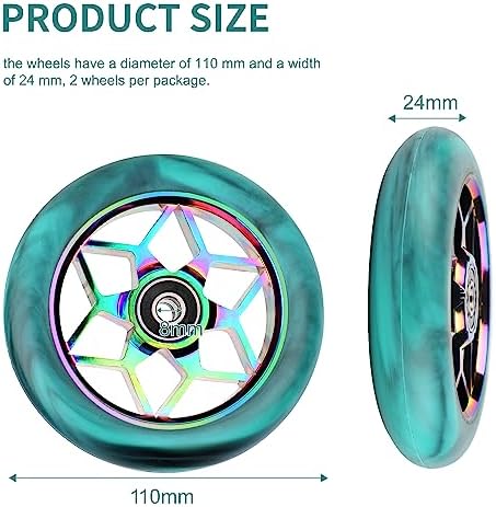 Vue 2 de Dbreaks Roues De Trottinette