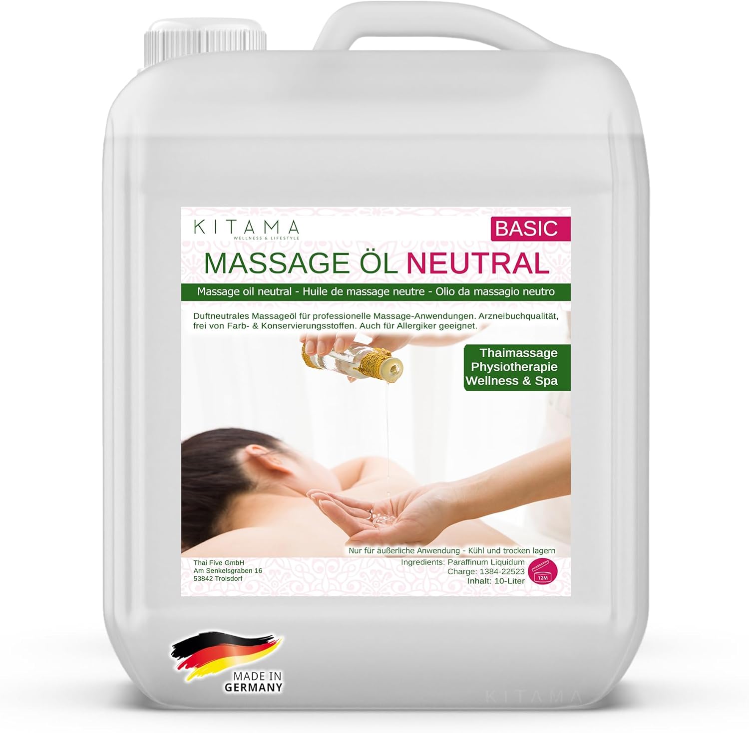 Vue 1 de Kitama Huile Pour Massage