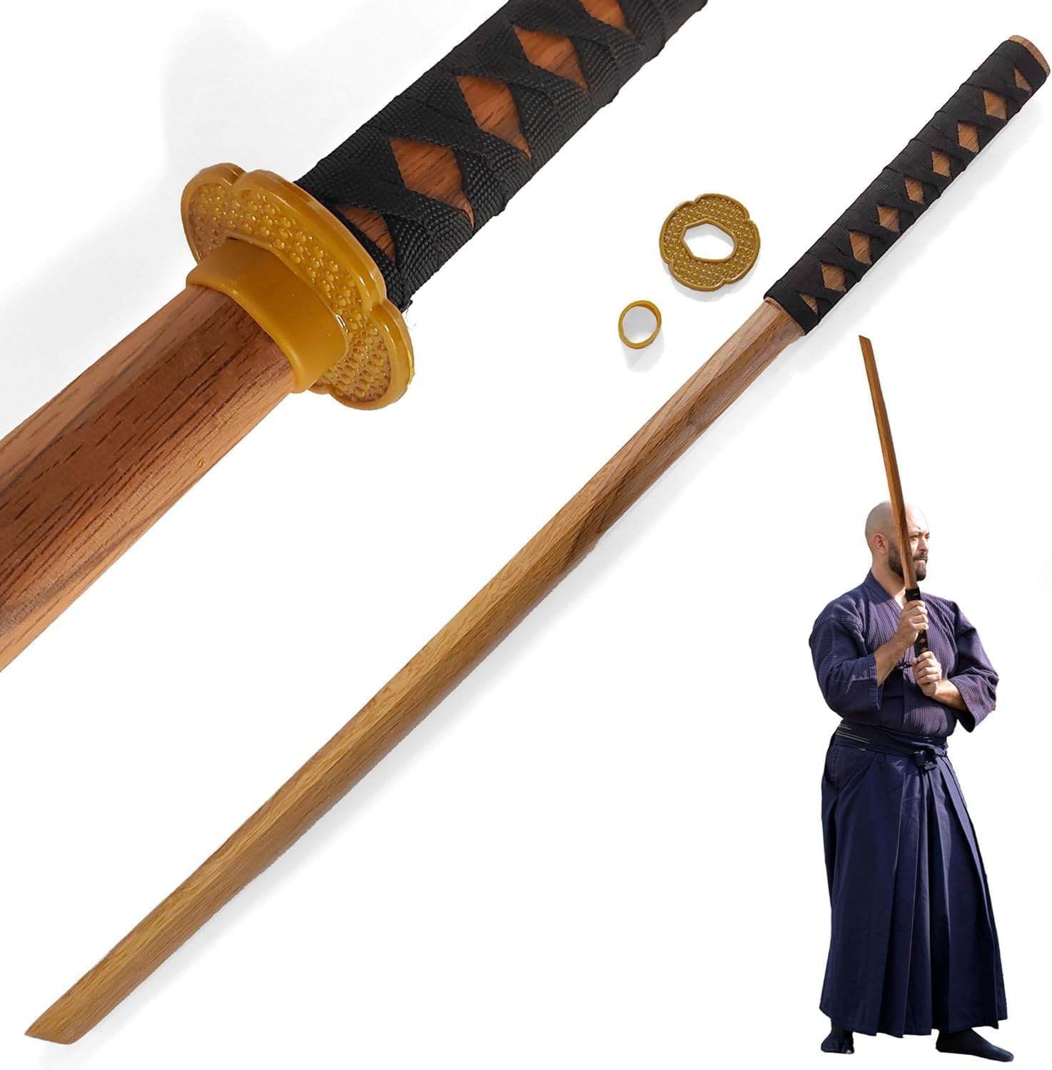 Vue 1 de Bokken En Bois Shinai