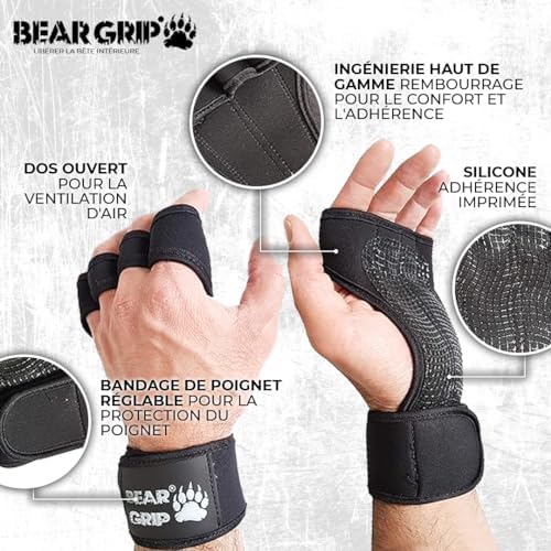 Vue 2 de Bear Grip Gants Dentrainement