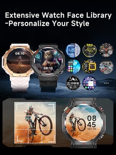 Vue 3 de Rmana Montre Connectee Homme