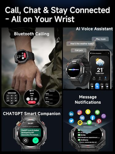 Vue 5 de Rmana Montre Connectee Homme