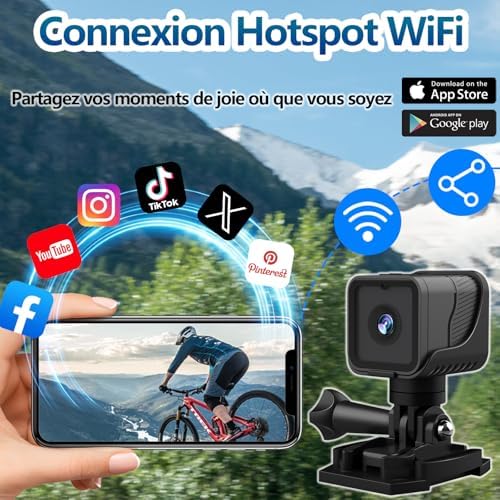 Vue 3 de Securalen Action Cam Wifi