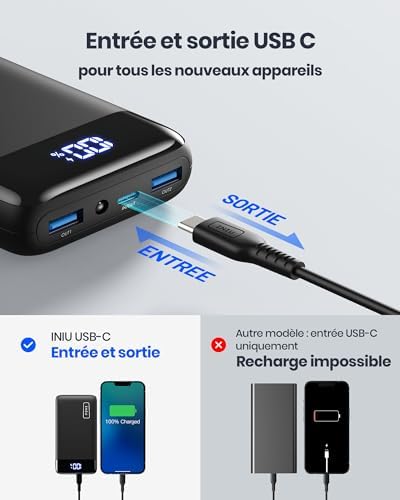 Vue 5 de Iniu Batterie Externe