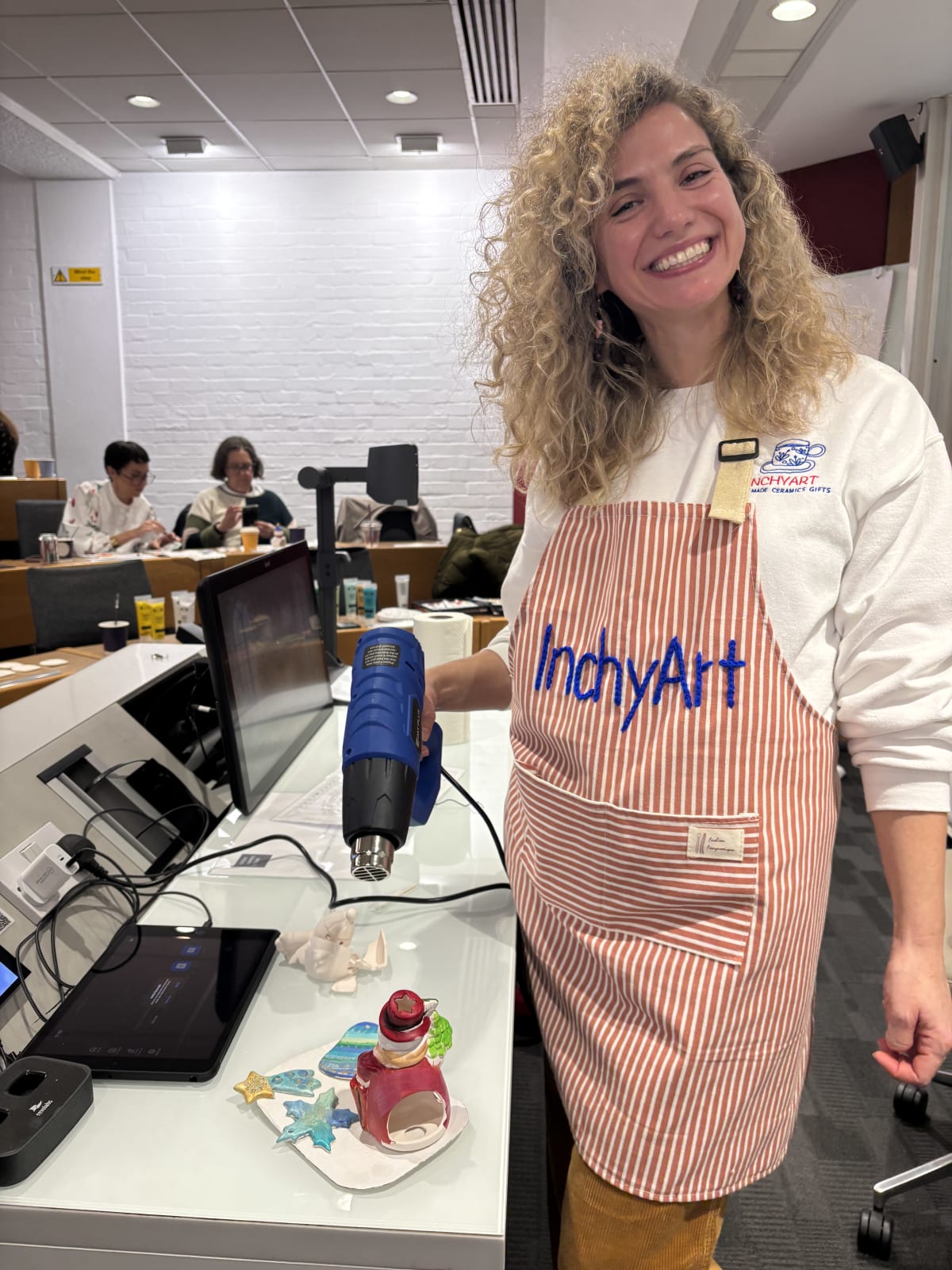Corporate Christmas Ornament Painting Workshop — hands-on ceramic workshop in Corporate team-building event, London
