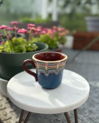 Cup from above showing the interior glaze
