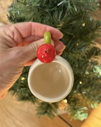 Handmade Ceramic Espresso Cup 90ml – Pomegranate Coffee Mug – view 4