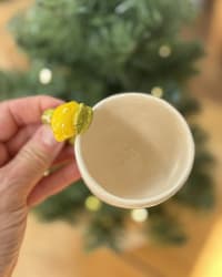Handmade Ceramic Lemon Espresso Cup – Colourful Coffee Mug – view 2