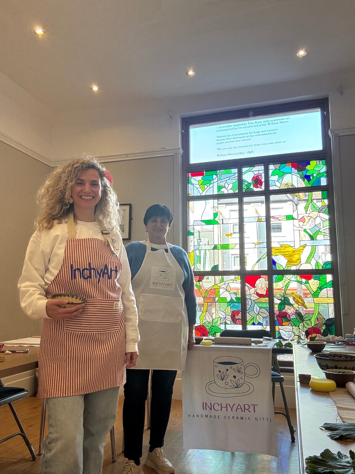 The InchyArt ceramic studio in Wimbledon, London