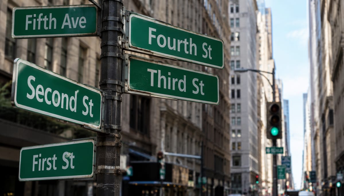 Ordinal Numbers: Streets