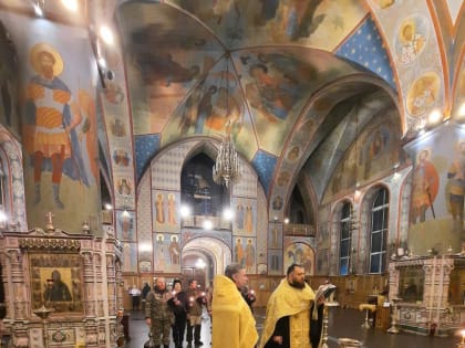 Благословение гуманитарного груза в Троицком соборе г. Щёлково