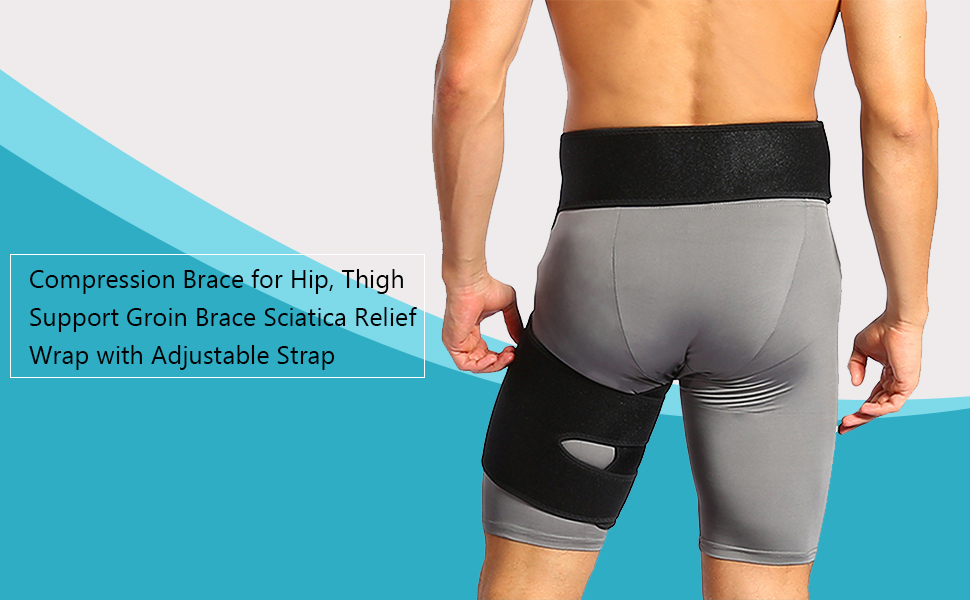 Hip Brace - Thigh Hamstring Sciatica Pain Relief Brace