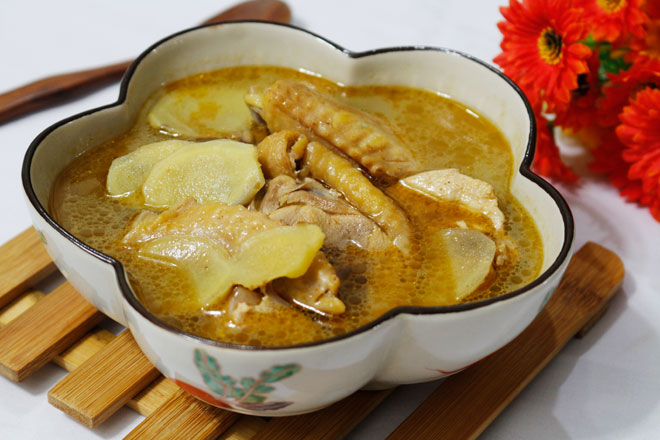 Công thức cho món canh gà nấu dầu mè bổ dưỡng, thơm ngon nhất quả đất - 8
