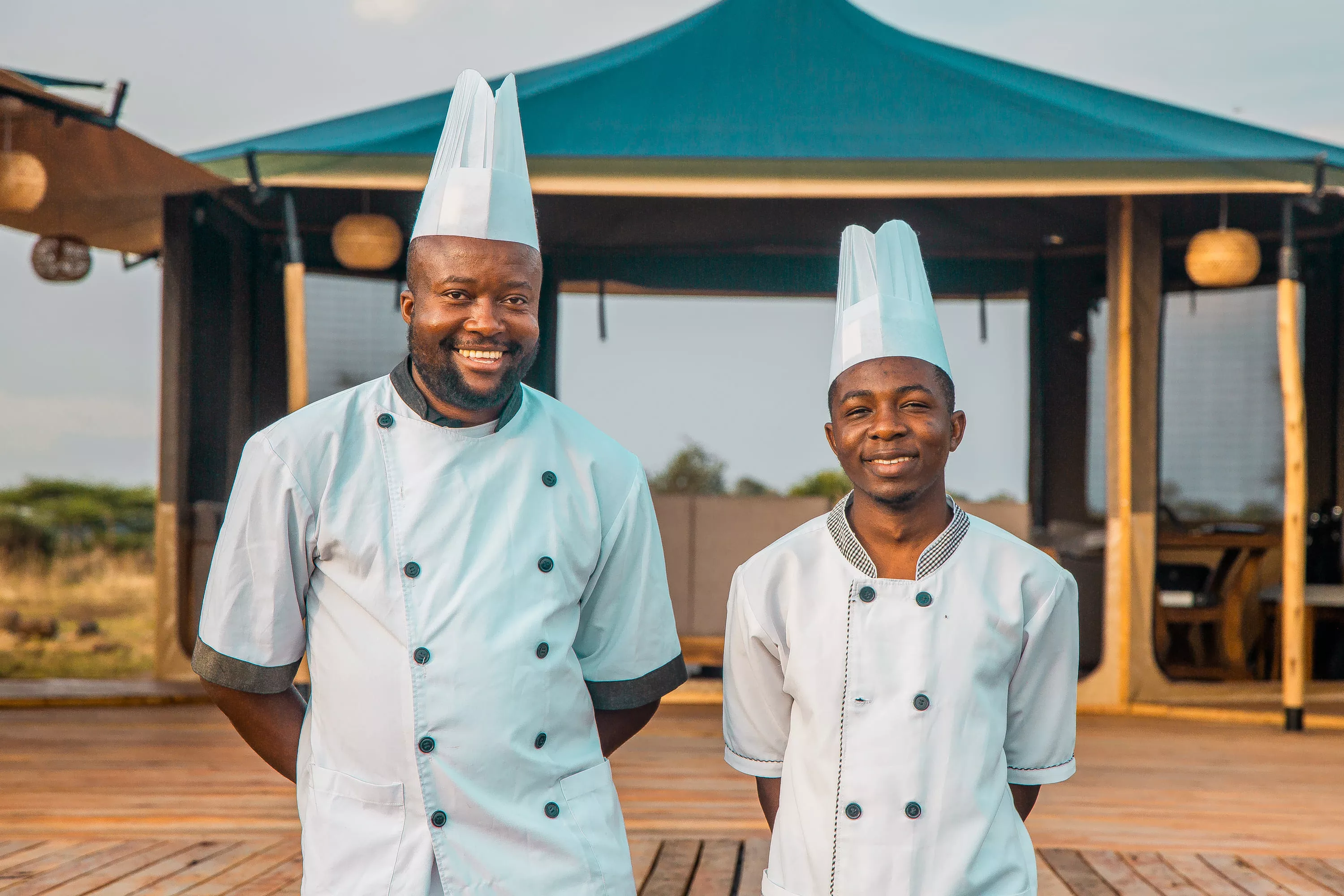 Our talented chefs at Pori Pori Serengeti preparing East African cuisine