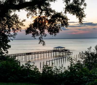 Fairhope Alabama sunset landscape photography fine art print