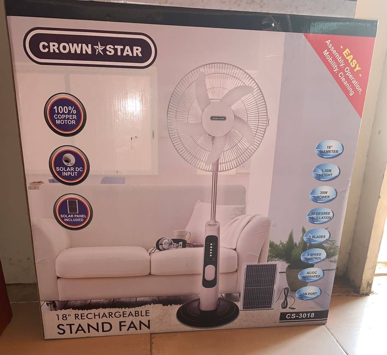 Rechargeable fan