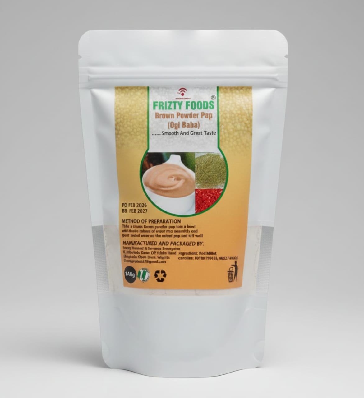 Frizty millet pap