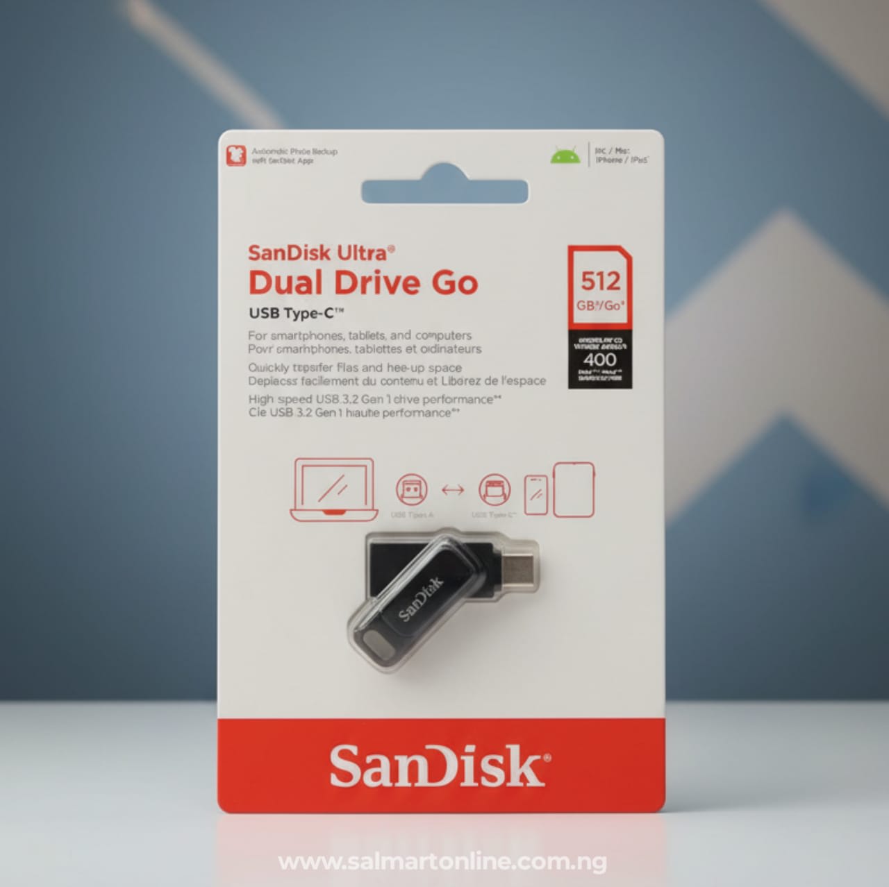 SanDisk Ultra Dual Drive Go with USB Type-C 512GB