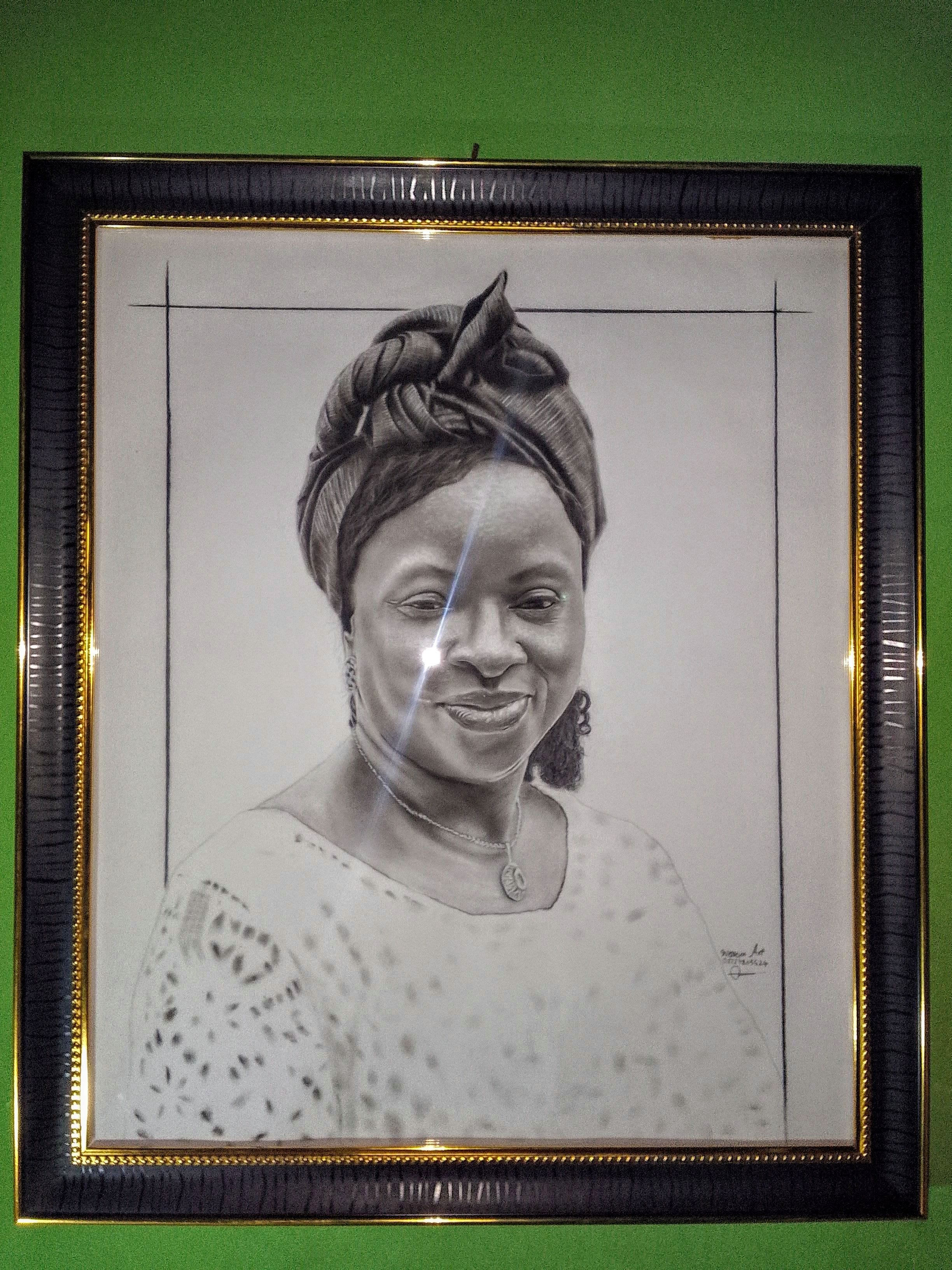 Professional pencil drawing portrait size 20x24 in
