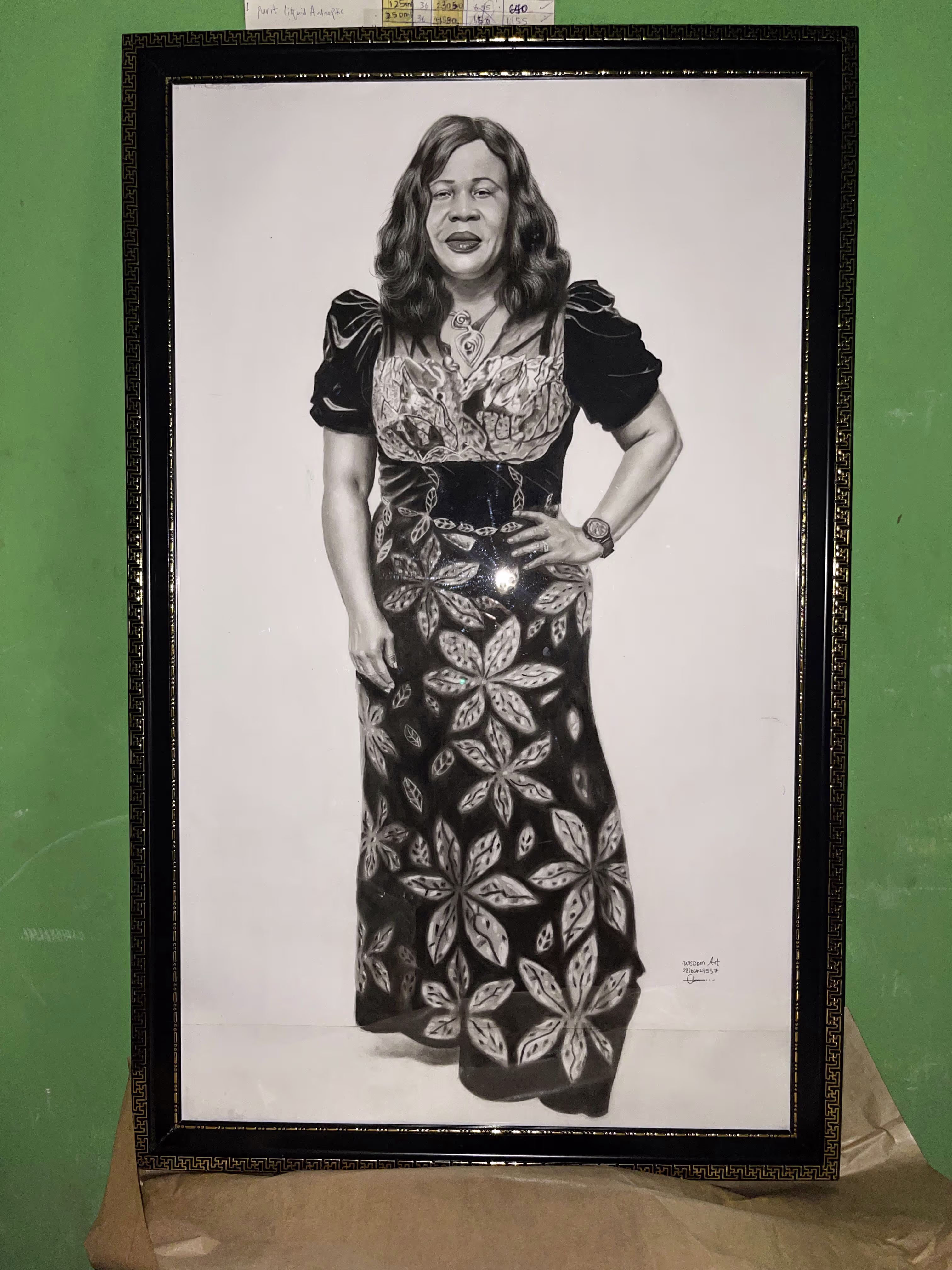 Pencil Drawing portrait size 2ftx4ft