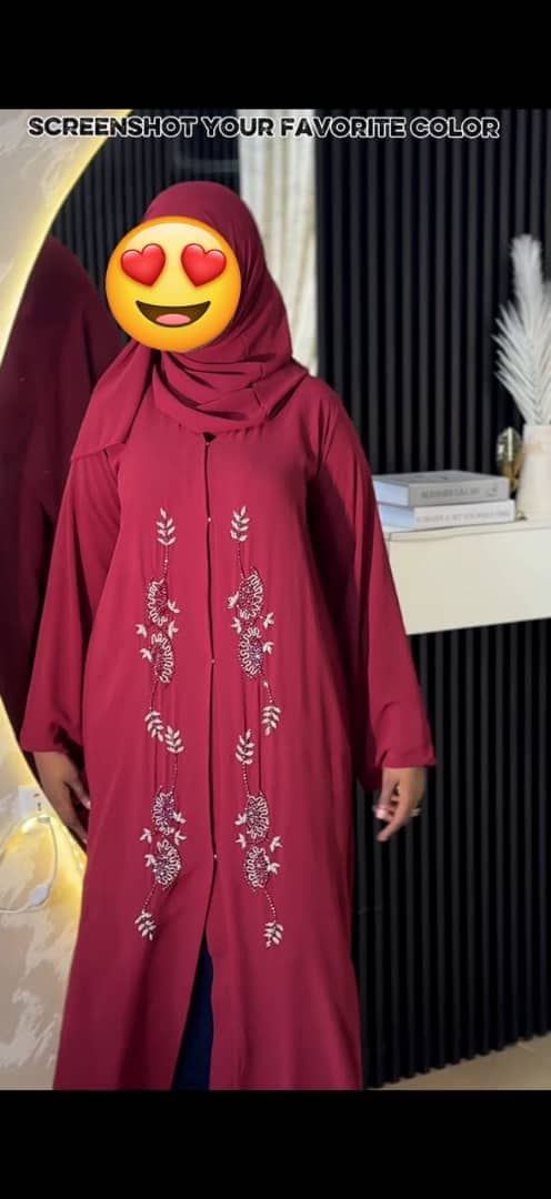 Double Chiffon Abaya
