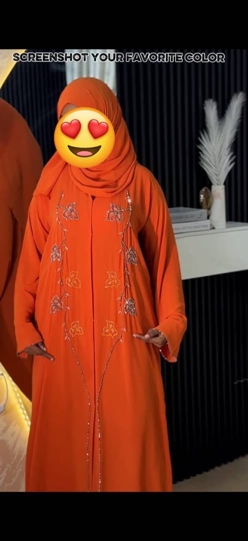 Double Chiffon Abaya