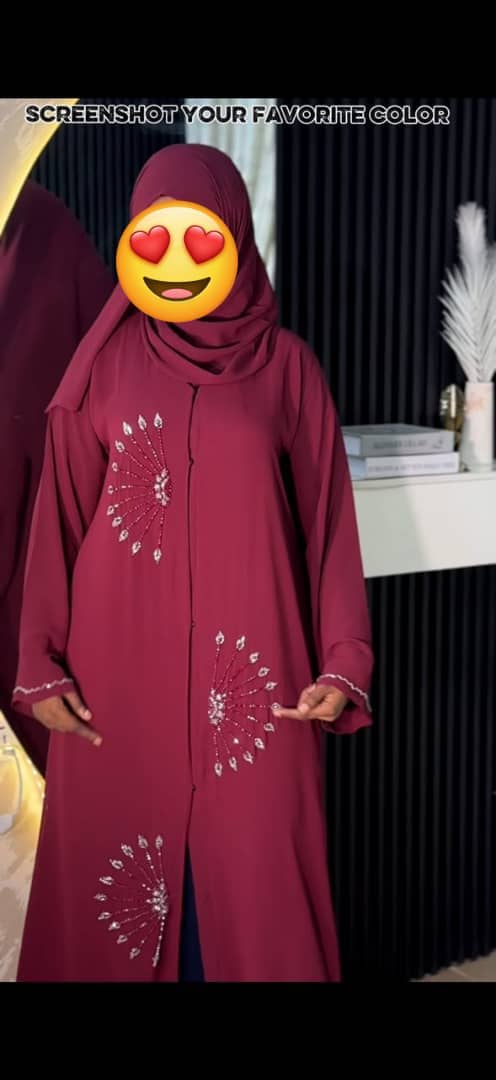 Double Chiffon Abaya