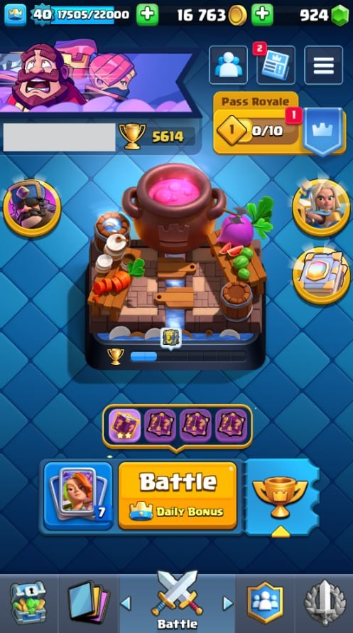 Clash Royale Account (IOS/Android) – Level 40 | Kings Tower 13 | 5614 Trophies | 113 Cards | 26 Emotes | 924 Gems | 16,000 Gold