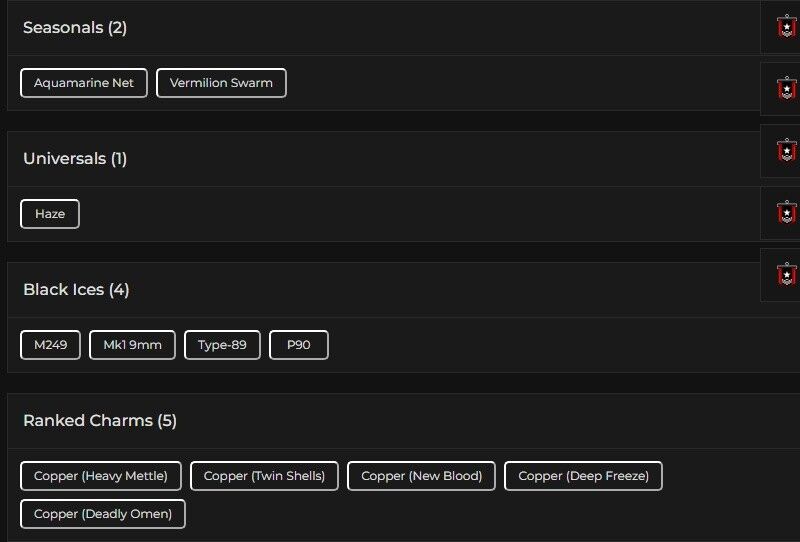 Level 91 | Ranked Ready | 4 Black Ice | 1 Universal | #1749